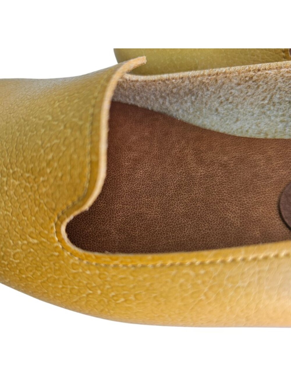 maRe maRe Japan Shoes Mustard Yellow Leather Slip-On Loafer Flat Sz 6.5N - Picture 12 of 12